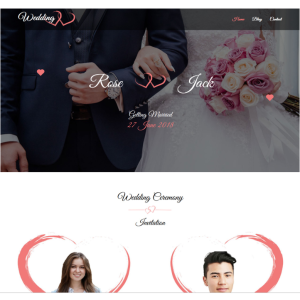 Pagina web para bodas, fiestas u otros. Consta de pagina principal, acerca de la empresa, los servicios que ofrece y la localización o contacto.