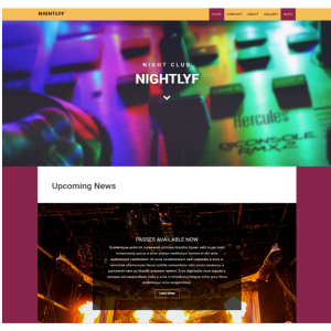 Pagina web para discoteca, bar u otro. Consta de pagina principal, acerca de la empresa, los servicios que ofrece y la localización o contacto.