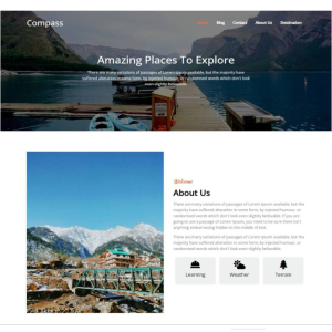 Pagina web para guías turísticos, anfitriones u otro. Con pagina principal, acerca de la empresa, los servicios que ofrece y la localización o contacto.