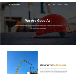 Pagina web para remodelaciones, ampliaciones u otro. Con pagina principal, acerca de la empresa, los servicios que ofrece y la localización o contacto.