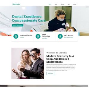 Pagina web para un dentista, odontólogo u otro. Consta de pagina principal, acerca de la empresa, los servicios que ofrece y la localización o contacto.