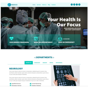 Pagina web para un médico, especialista u otro. Consta de pagina principal, acerca de la empresa, los servicios que ofrece y la localización o contacto.