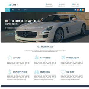 Pagina web para renta de auto. Consta de pagina principal, acerca de la empresa, los servicios que ofrece y la localización o contacto.