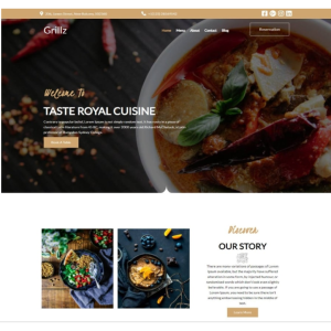 Pagina web para un restaurante ejemplo 1. Consta de pagina principal, acerca de la empresa, los servicios que ofrece y la localización o contacto. 