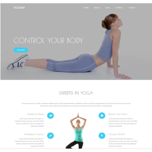 Pagina web para yoga, pilates u otro. Consta de pagina principal, acerca de la empresa, los servicios que ofrece y la localización o contacto.